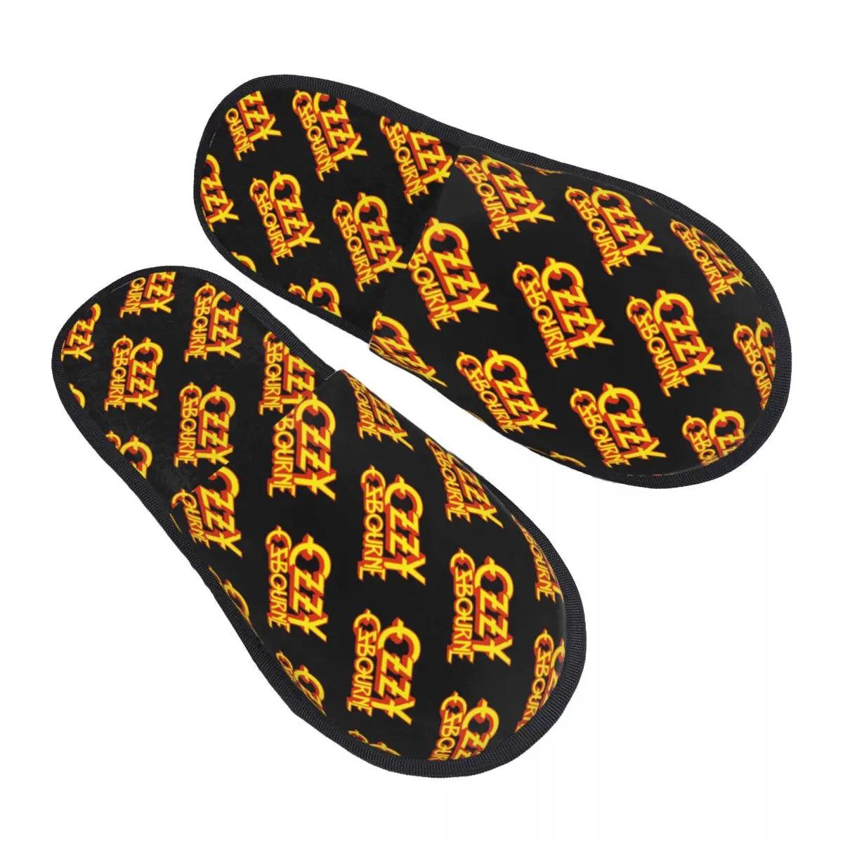 Custom Ozzy Osbourne British Rock Heavy Metal Singer Comfy Scuff With Memory Foam Slippers Women Spa House Shoes - Premium  from Lizard Vigilante - Just $4.99! Shop now at Lizard Vigilante