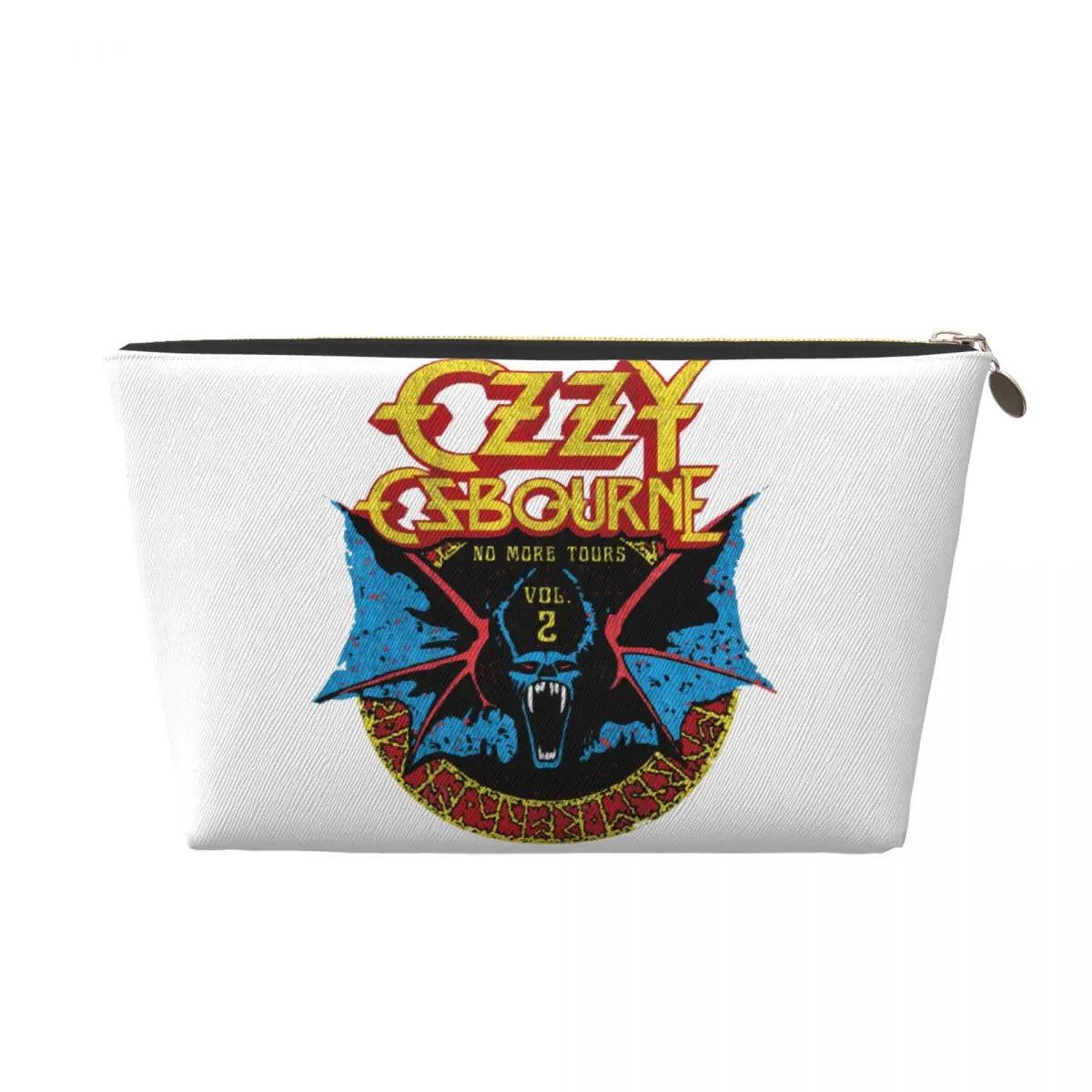 Custom Heavy Metal Rock Ozzy Osbourne Travel Toiletry Bag for Women Makeup Cosmetic Organizer Beauty Storage Dopp Kit - Premium makeup bag from Lizard Vigilante - Just $20.99! Shop now at Lizard Vigilante