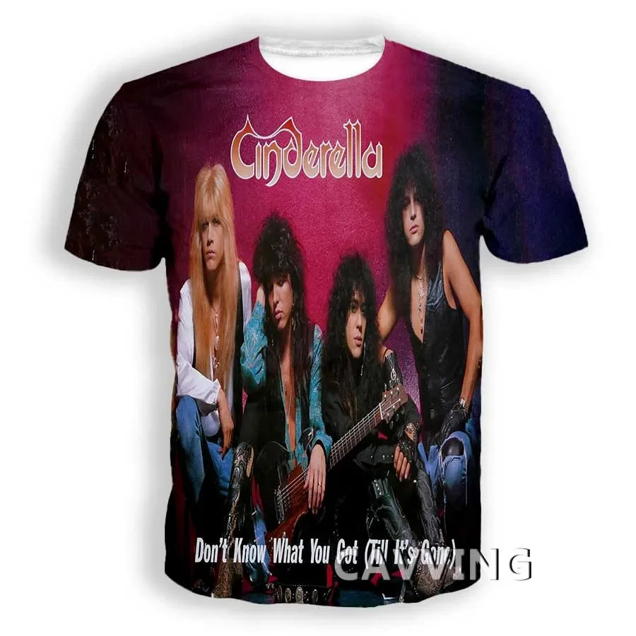 Cinderella Rock 3D Print Tee – Fierce Harajuku Vibes for Rebels & Royalty, Men’s & Women’s Summer Casual Streetwear - Premium tee from dsers - Just $10.99! Shop now at Lizard Vigilante