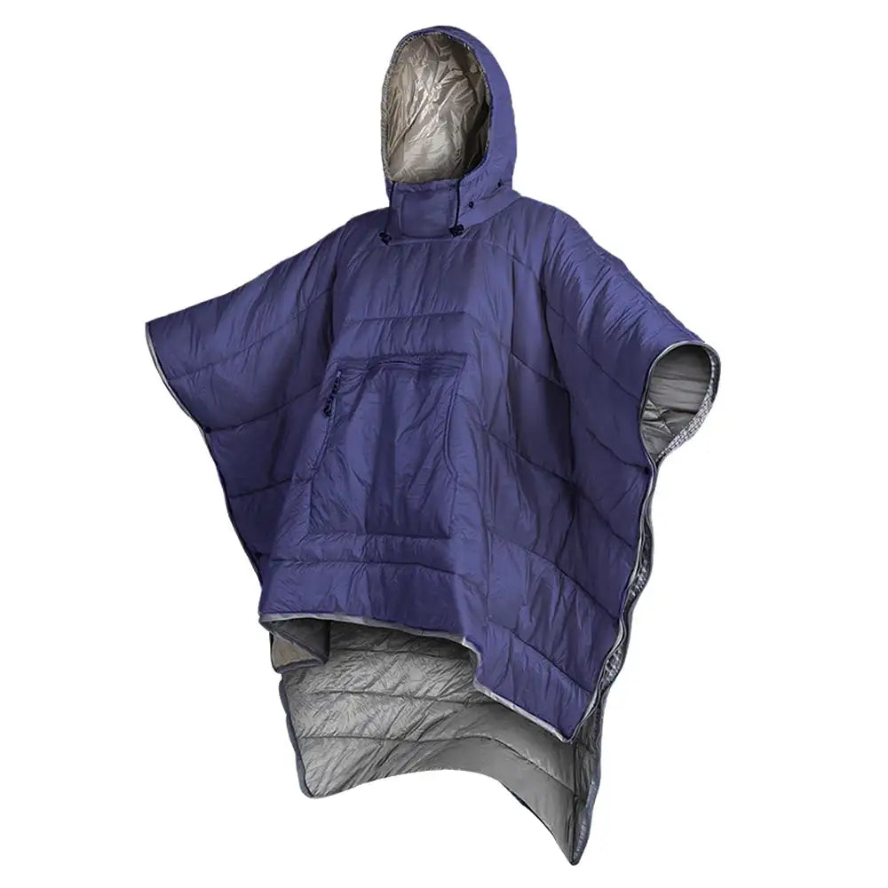 Outdoor Wearable Cloak Sleeping Bag Portable Warming Sleeping Bag Light-weight Cotton Sleeping Bag for Winter Camping Travel