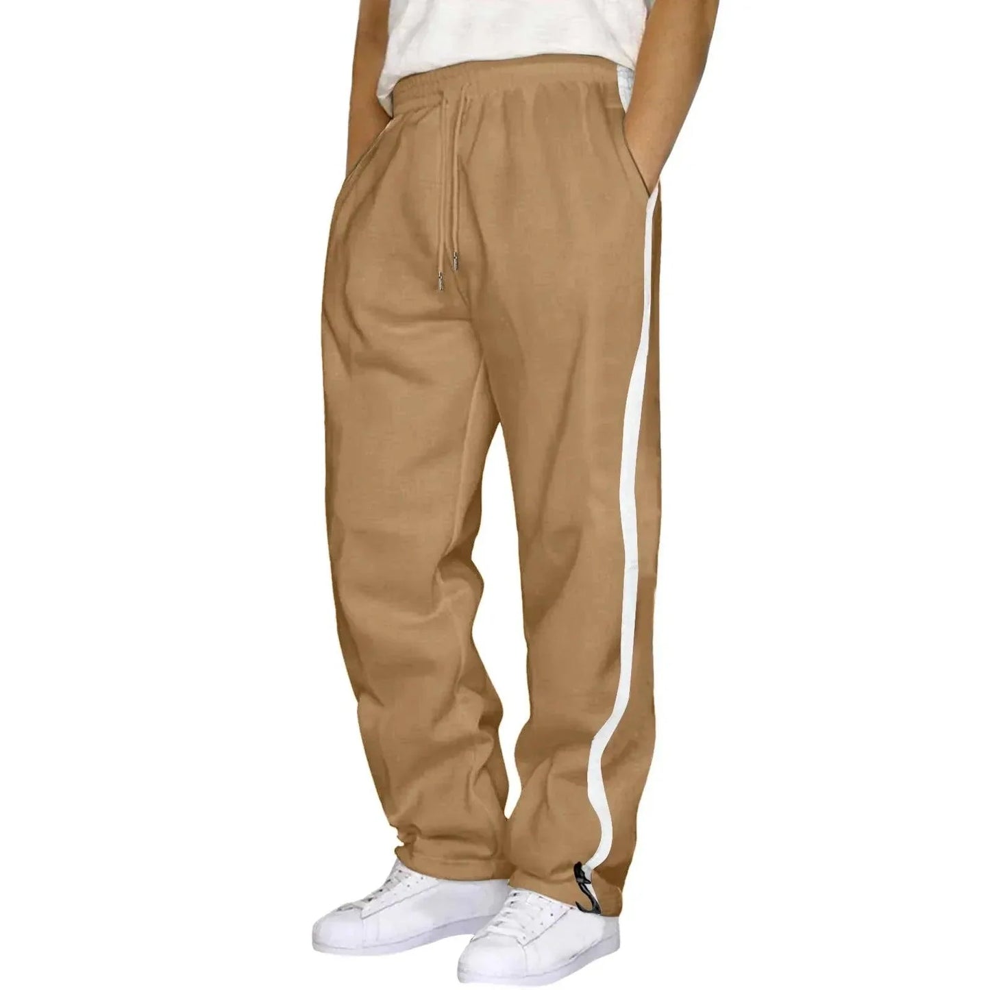 Men's Fashion Track Pants - Casual Streetwear Joggers, Hip Hop Gym Sweatpants with Pockets - Premium track pants from Lizard Vigilante - Just $23.88! Shop now at Lizard Vigilante