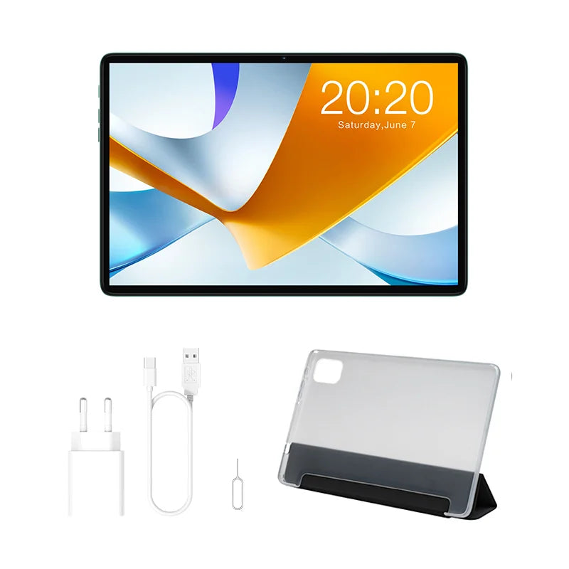 Teclast T50 Plus Tablet, 11 Inches, Unisoc T620, 8 Cores, (6Gb+10Gb)Max.16Gb Ram, 256Gb Rom, 4g Network, Dual Sim, Android 14, 8000Mah, 1920X1200 Ips, Wifi
