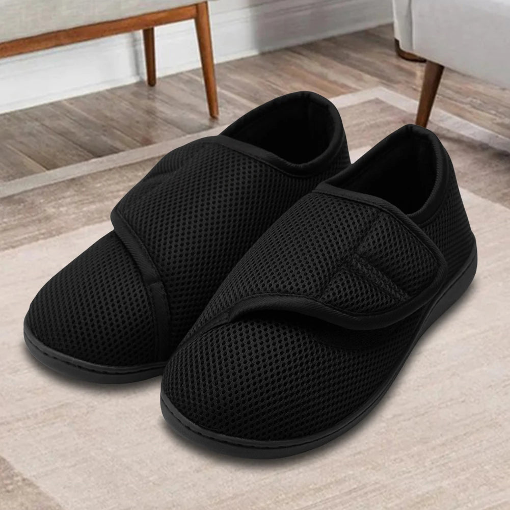 Unisex Diabetic Shoes Wide Walking Shoes Plush Lining Slip-On Orthopedic Shoes Hook and Loop Sneakers for Swollen Feet - Premium  from Lizard Vigilante - Just $28.99! Shop now at Lizard Vigilante