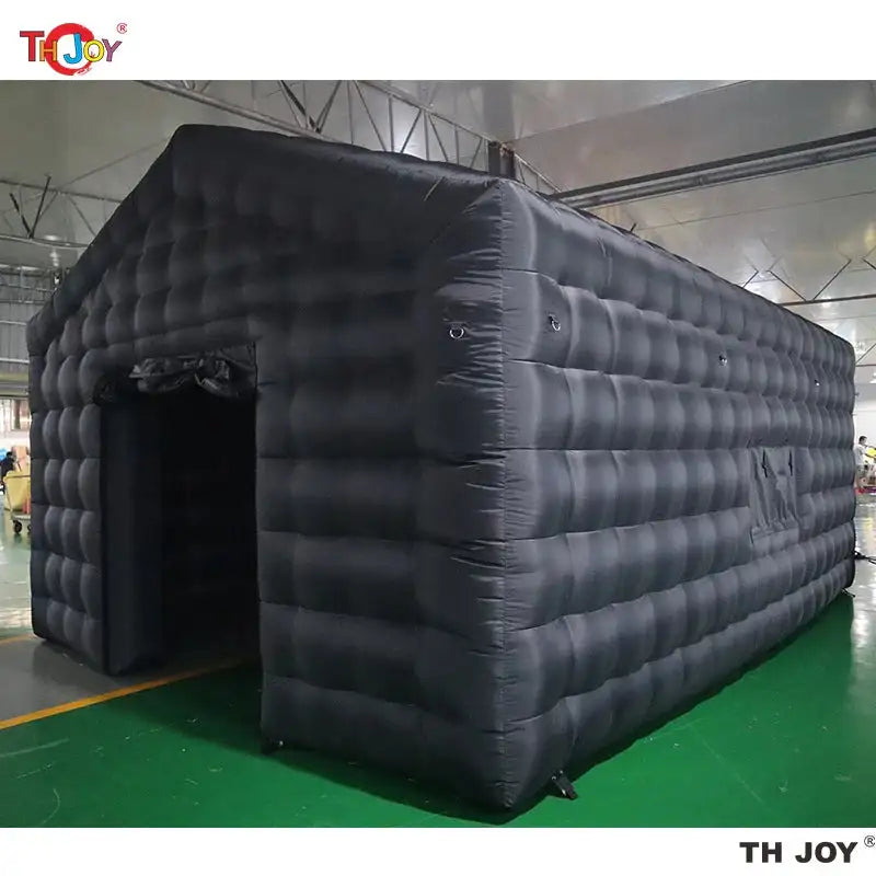 7x5m Disco Light N Fog Machine Black Cube Blow Up Bar Tent Inflatable Nightclub Portable Inflatable Party Tent Free Air Shipping