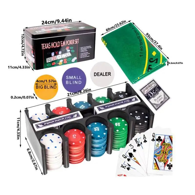 Ultimate Texas Hold’em Poker Set – 200 Premium Casino Chips, Iron Carrying Case, Full Blackjack & Poker Kit – Travel, Play, Dominate - Premium poker set from Lizard Vigilante - Just $67.99! Shop now at Lizard Vigilante