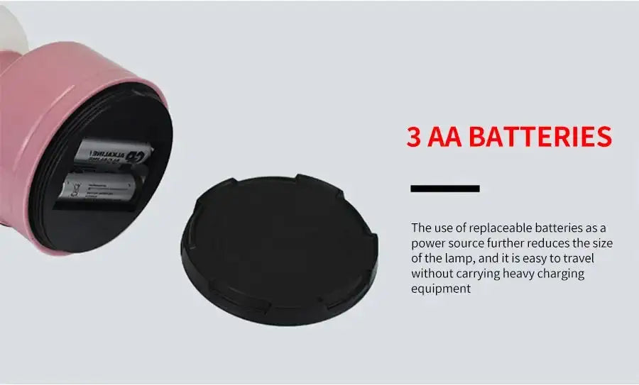 Portable Camping Lights Waterproof Outdoor Camp Lamp 2 Lighting Modes Tent Lamp for Hiking Climbing Yard