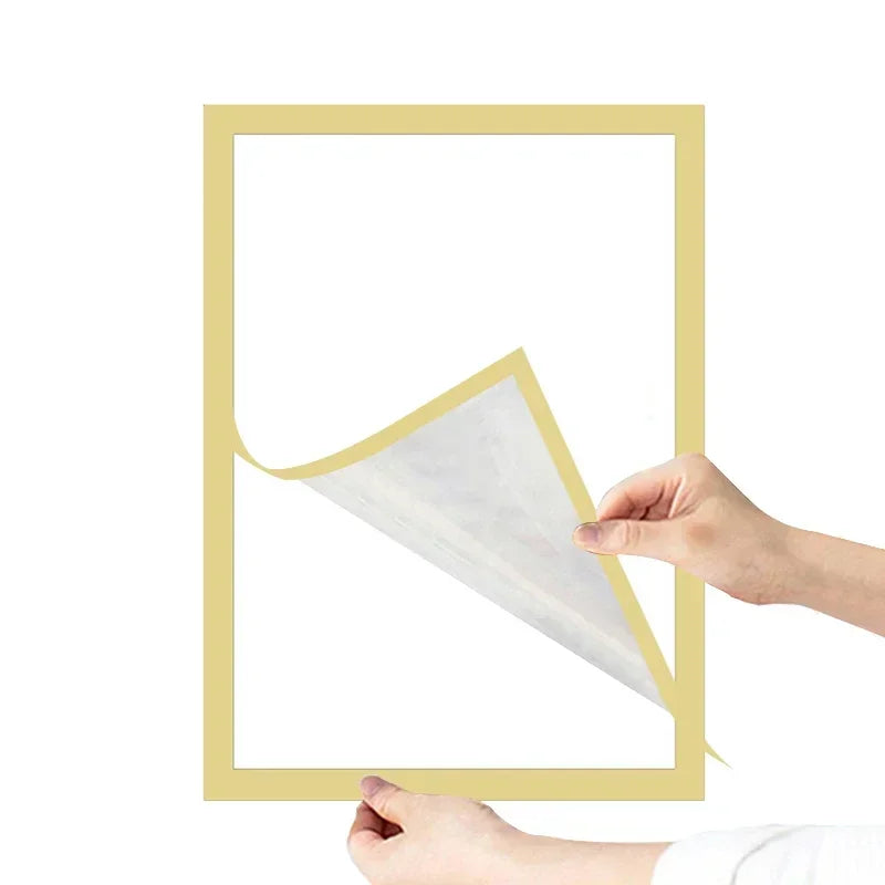A4/A5/A6 Black Magnetic Photo Frame Publicity Column Advertising Column Self Adhesive Soft Poster Frame Certificate Folder