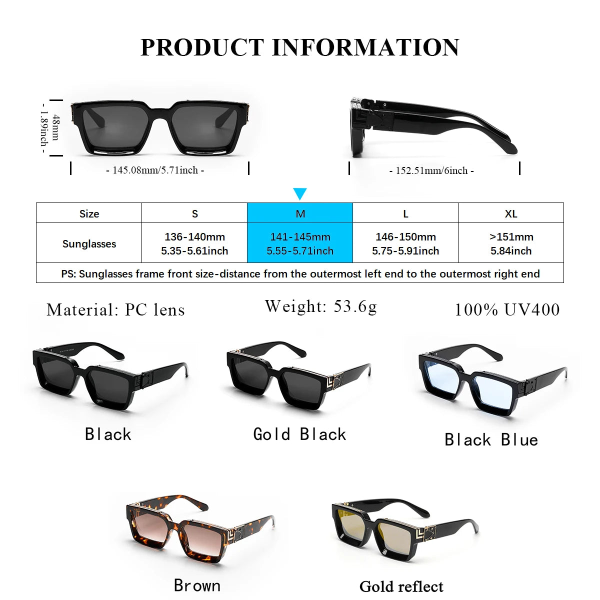 Ruiao Retro Black Millionaire Shades | Bold Designer Sunglasses for Men & Women - Premium shades from Lizard Vigilante - Just $23.88! Shop now at Lizard Vigilante