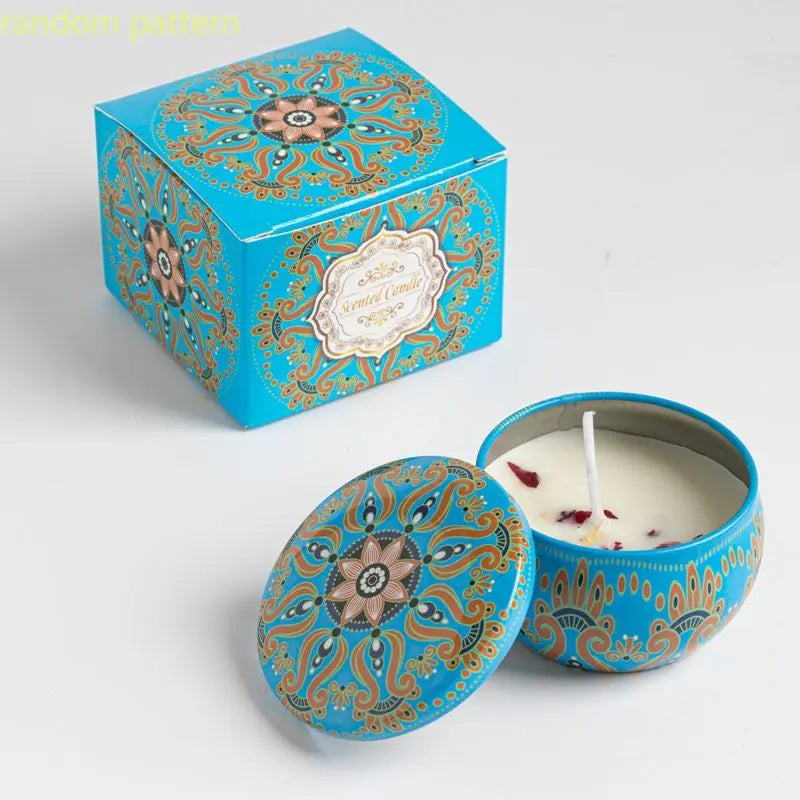 Osmanthus Gardenia Fragrance Candles with Petals Small Romantic Fragrance Candles for Girls' Birthday Gifts Home Aromatherapy