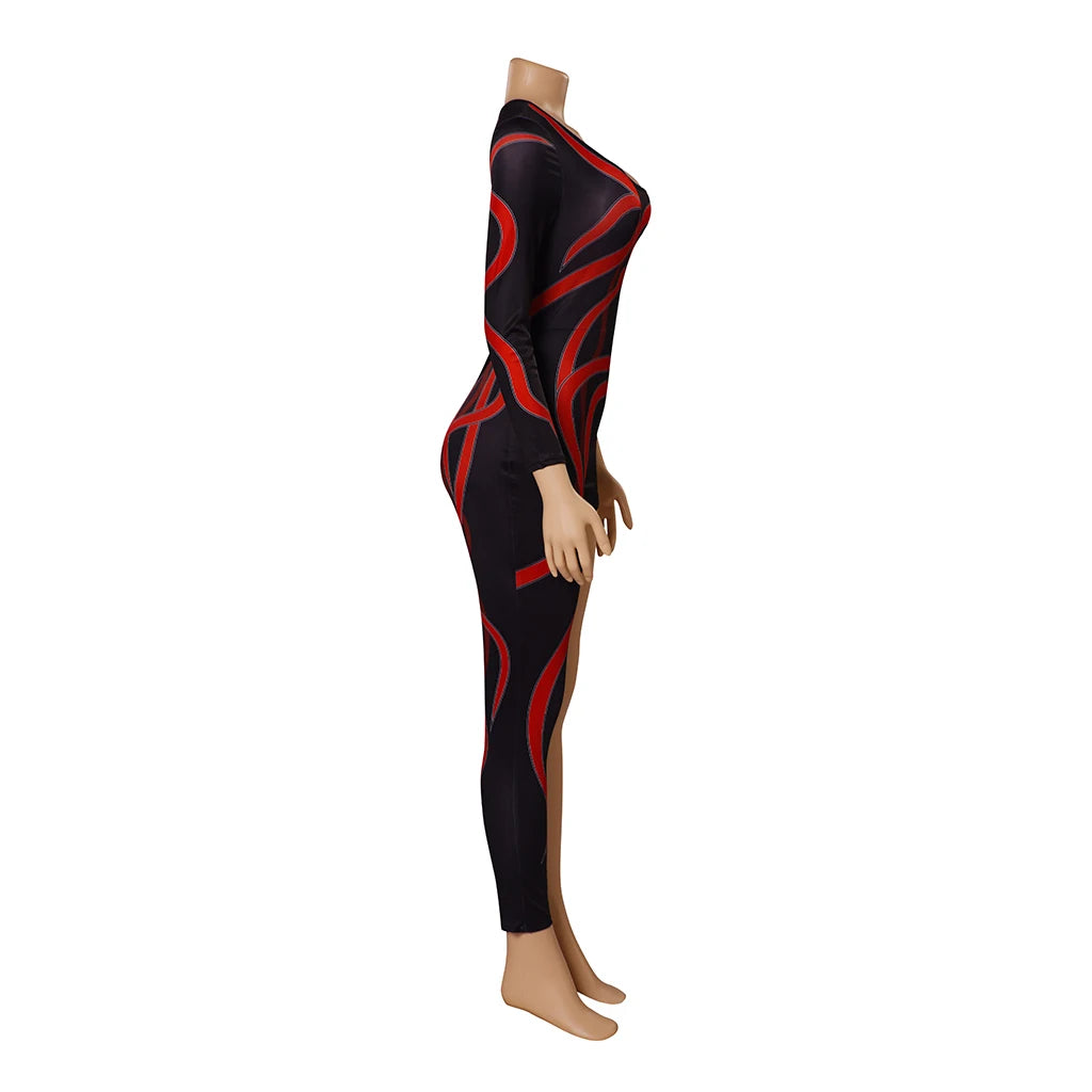 Taylor Swift Eras Tour Cosplay Costume Black One-Legged Jumpsuit Halloween Costume Bodysuit for Adult Women - Premium costume from Lizard Vigilante - Just $39.99! Shop now at Lizard Vigilante