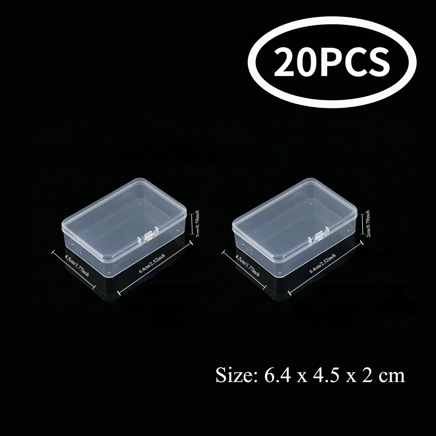 Mini Plastic Rectangular Storage Box Translucent Packing Box Dustproof Durable Strong Jewelry Case Container Home Storage