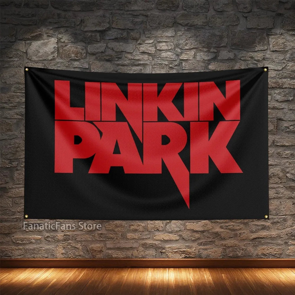 Linkin Park Rock Music Polyester Flag – Digital Printed Hanging Banner for Decoration - Premium flag from Lizard Vigilante - Just $15.99! Shop now at Lizard Vigilante