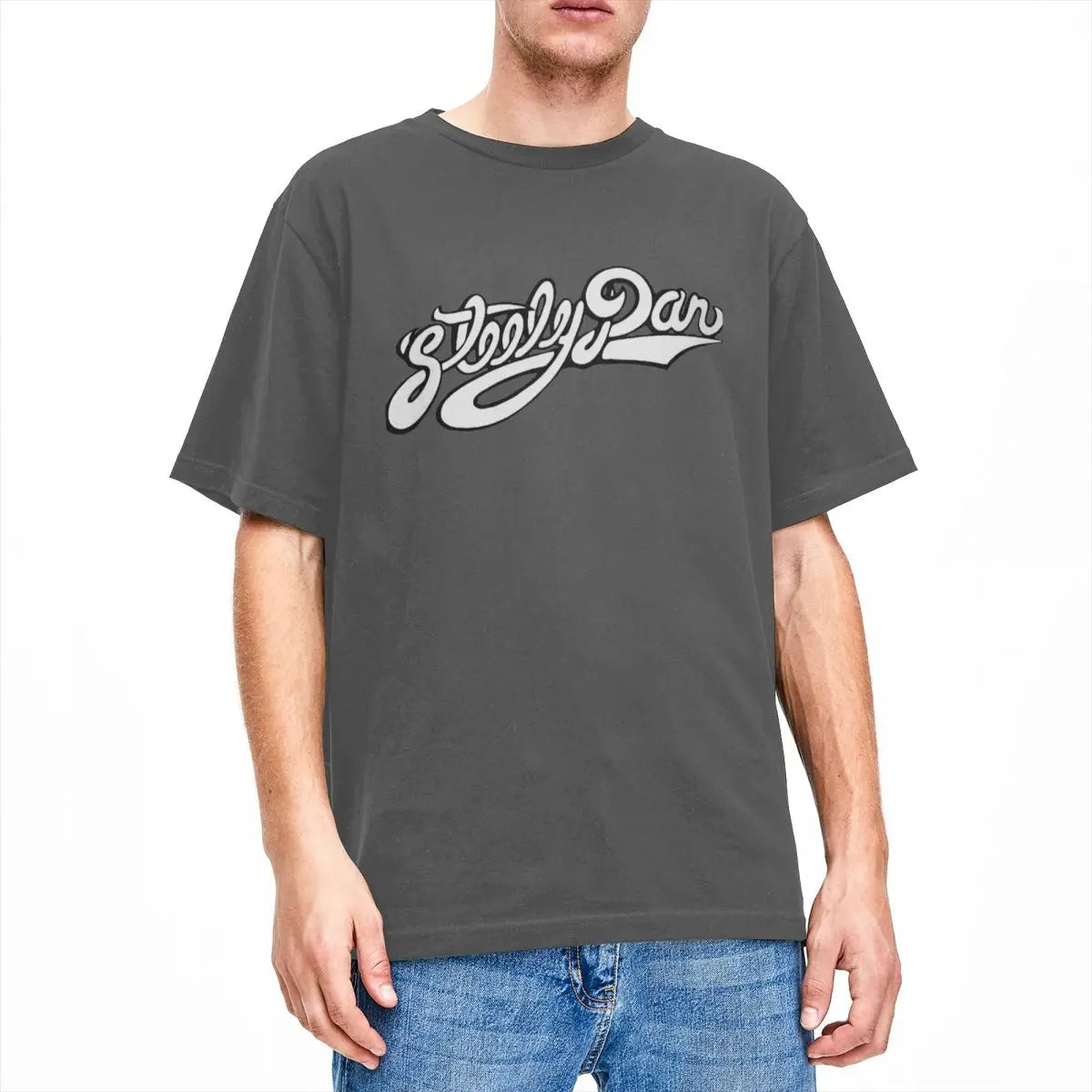 Steely Dan T-Shirt Men Vintage 100% Cotton TShirts Summer O-Neck Hip Hop Tee Shirt Oversized Clothes - Premium T-shirt from Lizard Vigilante - Just $20.99! Shop now at Lizard Vigilante