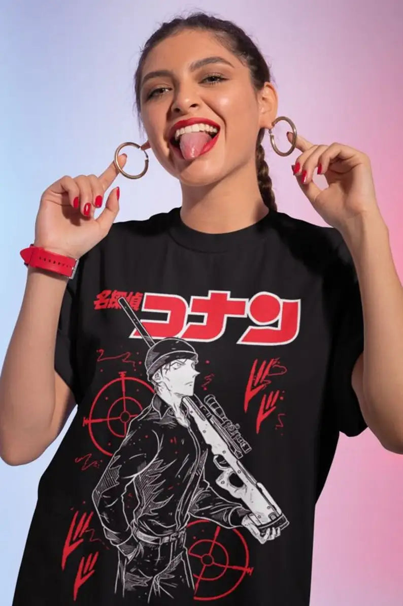 Deadly Clues & Vintage Threads – 90s Detective Conan Anime T-Shirt for Sleuths, Otakus & Time Travelers - Premium tee from dsers - Just $30.99! Shop now at Lizard Vigilante