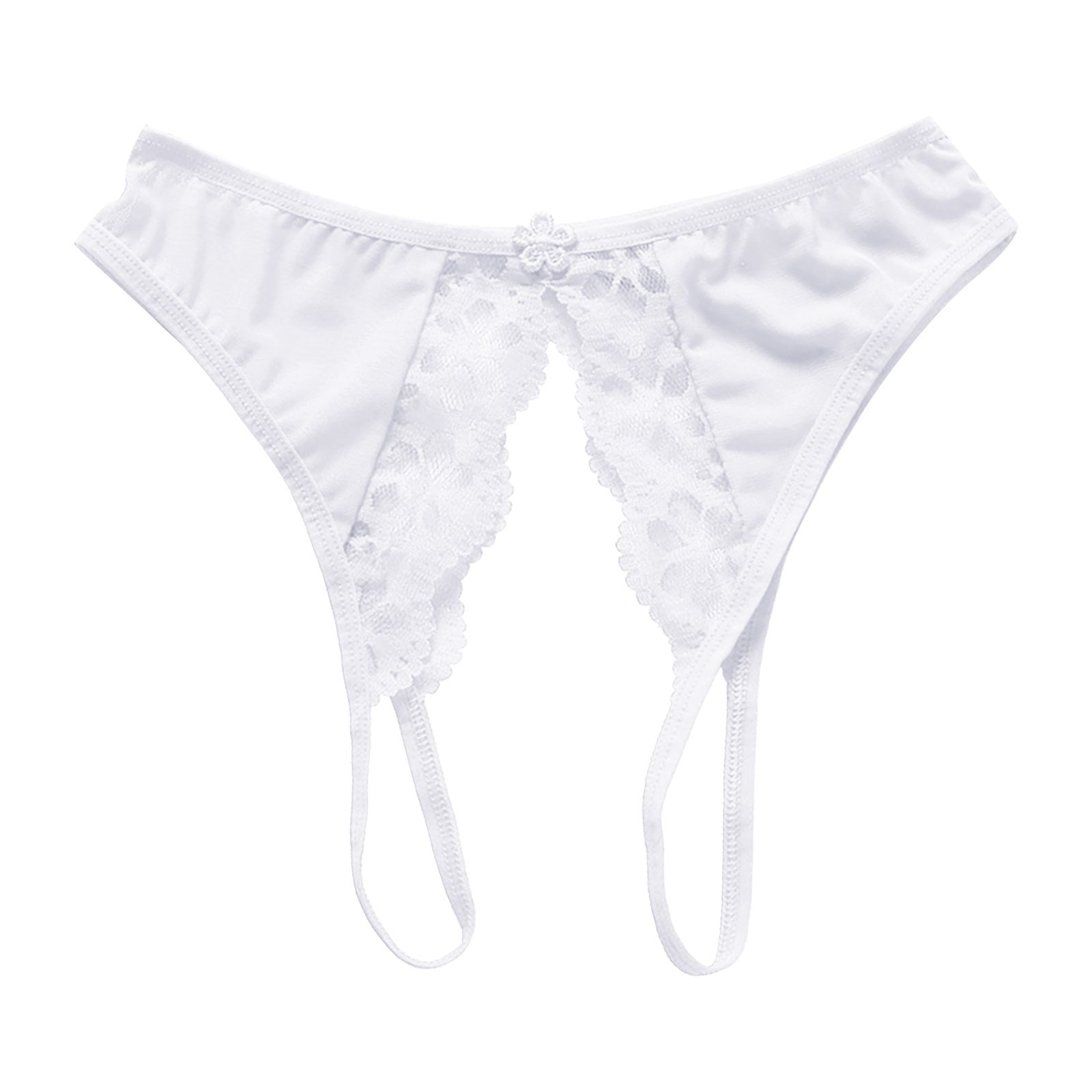 Women’s Sexy Open File Thong – Transparent Mesh Lace Edge Low-Rise Panties - Premium thong from Lizard Vigilante - Just $19.99! Shop now at Lizard Vigilante