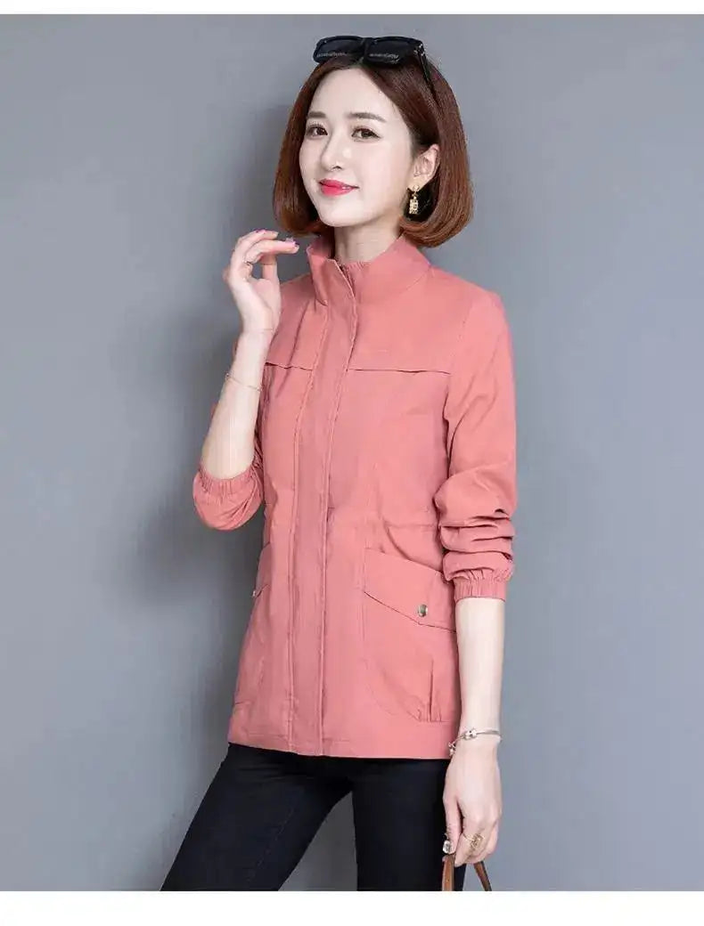 2023 New Spring Women's Jackets Causal Windbreaker Famale Thin Basic Coat Lightweight Jacket Outwear Women Clothing