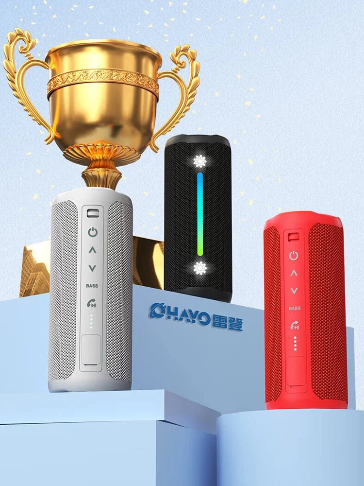 Ohayo Portable Waterproof Bluetooth Speaker 35W Drivers with Powerful 360-Degree Sound and Thundering Bass,TWS,IPX7 Waterproof