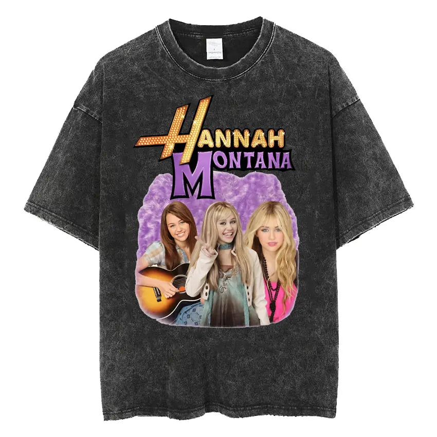 Miley & Montana Mashup: Vintage Washed Aesthetic Hip Hop T-Shirt for Men, Women & Couples – The Ultimate 4-Season Style Revolution - Premium tee from Lizard Vigilante - Just $26.66! Shop now at Lizard Vigilante