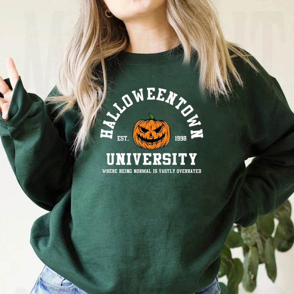 Vintage Halloween Sweatshirt Halloweentown Est 1998 Pullover Funny Fall Hoodies Pumpkin Autumn Sweatshirts - Premium Sweatshirt from Lizard Vigilante - Just $37.99! Shop now at Lizard Vigilante