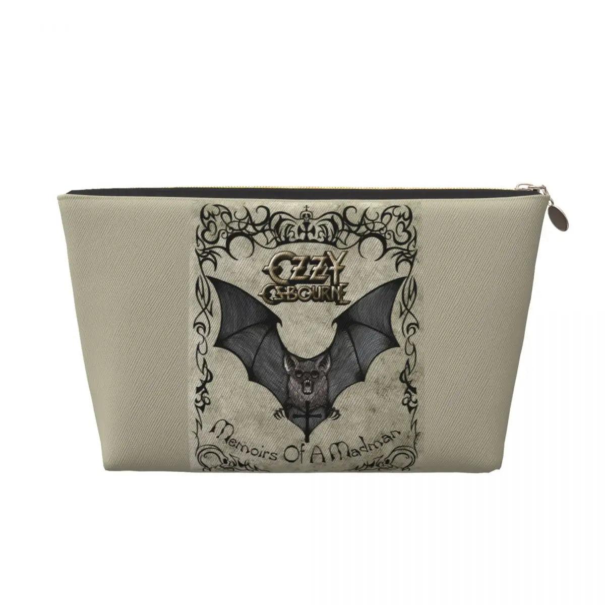 Custom Heavy Metal Rock Ozzy Osbourne Travel Toiletry Bag for Women Makeup Cosmetic Organizer Beauty Storage Dopp Kit - Premium makeup bag from Lizard Vigilante - Just $20.99! Shop now at Lizard Vigilante