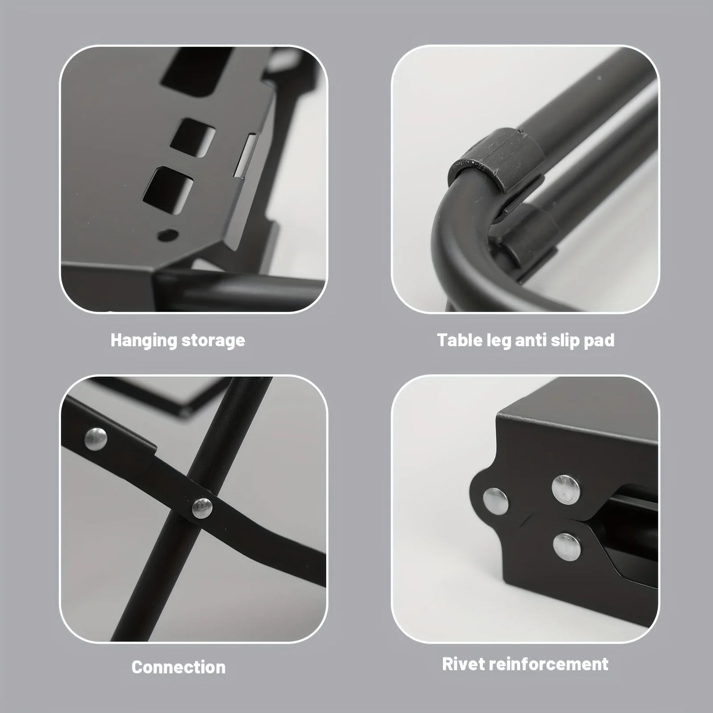 Apocalypse CampForge Folding Table – Heavy Metal Outdoor Picnic Gear for Rebels, Roadies & Nomads