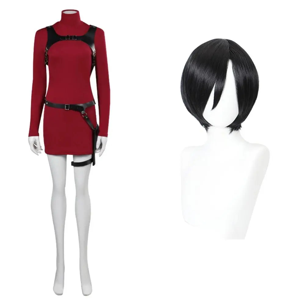 Female Resident 4 Cosplay Costume Ada Wong Dress Belt Outfits Fantasia Halloween Carnival Disguise Suit For Adult Women Girls - Premium costume from Lizard Vigilante - Just $28.99! Shop now at Lizard Vigilante