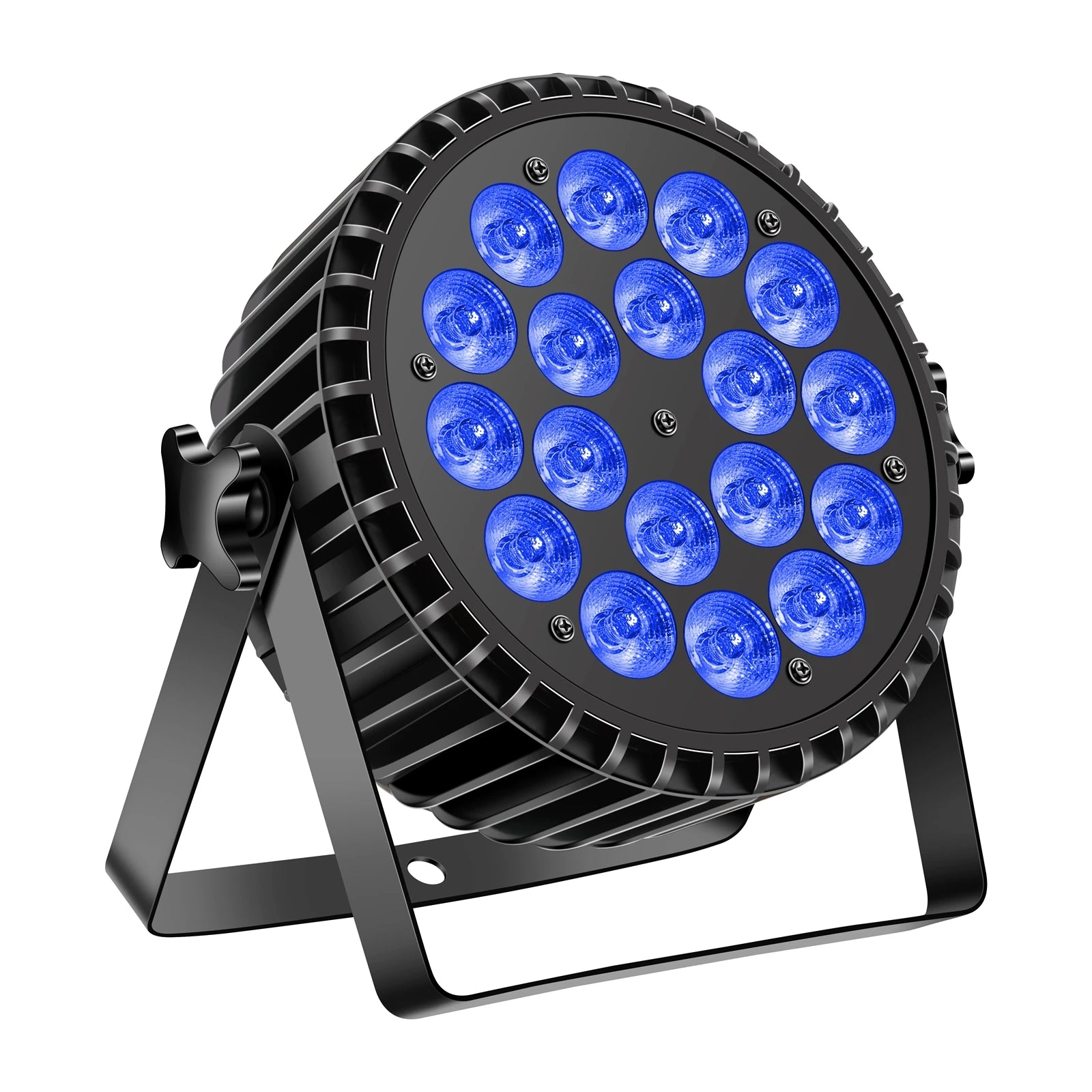 Fieryzeal 4PCS LED Par Light 200W 4 IN 1 RGBW DMX Stage Flat Par Lighting Effect DJ Disco Party Holiday Bar Wedding Show Lights - Premium  from Lizard Vigilante - Just $321.99! Shop now at Lizard Vigilante