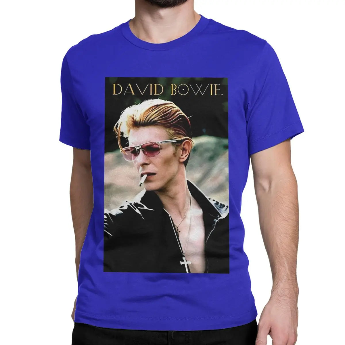 David Bowie Star Hipster T-Shirt – Men’s & Women’s Cotton Graphic Tee, Short Sleeve O-Neck Casual Shirt - Premium T-Shirt from Lizard Vigilante - Just $24.88! Shop now at Lizard Vigilante