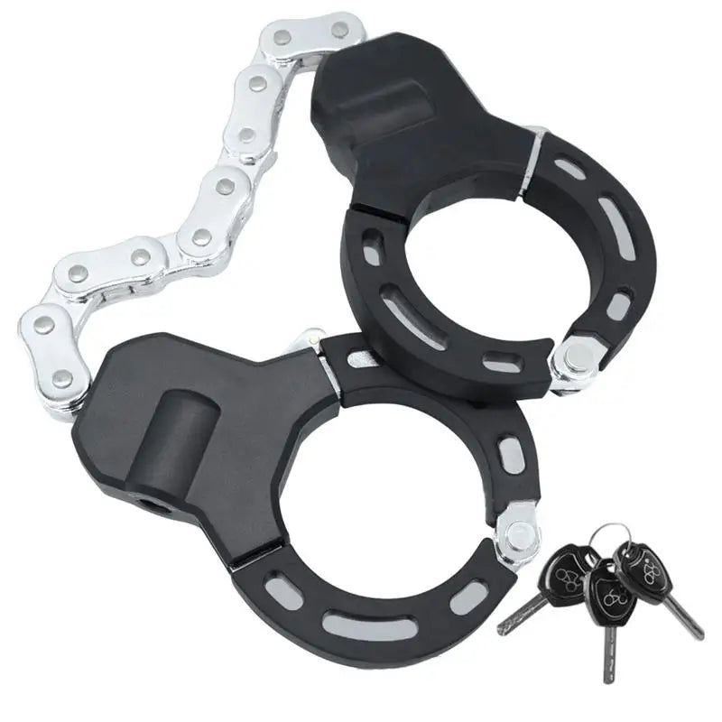 Heavy Duty Security Lock - Anti-Theft Alloy Steel Handcuff Lock for Scooters, Bicycles, Prams, E-Scooters, and Motorcycles - Premium handcuffs from Lizard Vigilante - Just $43.88! Shop now at Lizard Vigilante