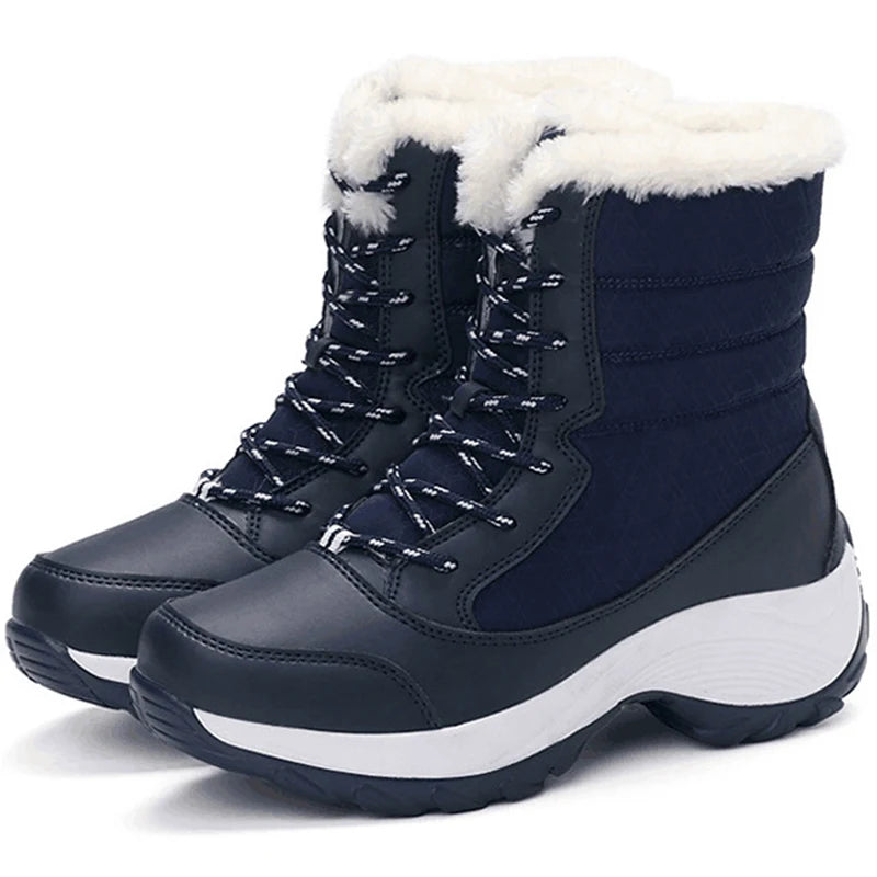 Winter-Ready Women's Ankle Boots – Waterproof, Warm, and Cozy Fur Lined Snow Boots - Premium boots from Lizard Vigilante - Just $52.88! Shop now at Lizard Vigilante