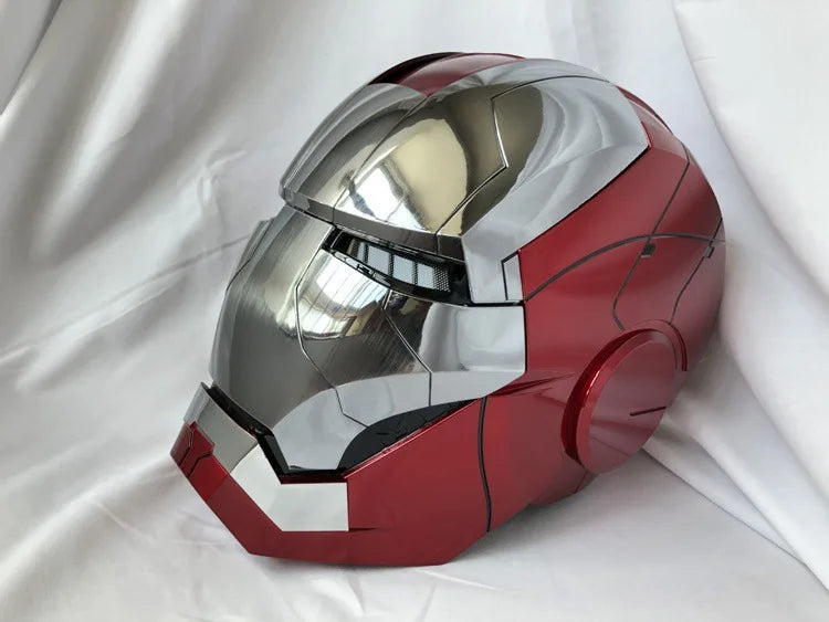 New AutoKing 1:1 Mk5 Iron Man Helmet Cosplay Voice Control Eyes with Light Model Toys for Adult Electric Wearable Christmas Gift - Premium  from Lizard Vigilante - Just $199.99! Shop now at Lizard Vigilante