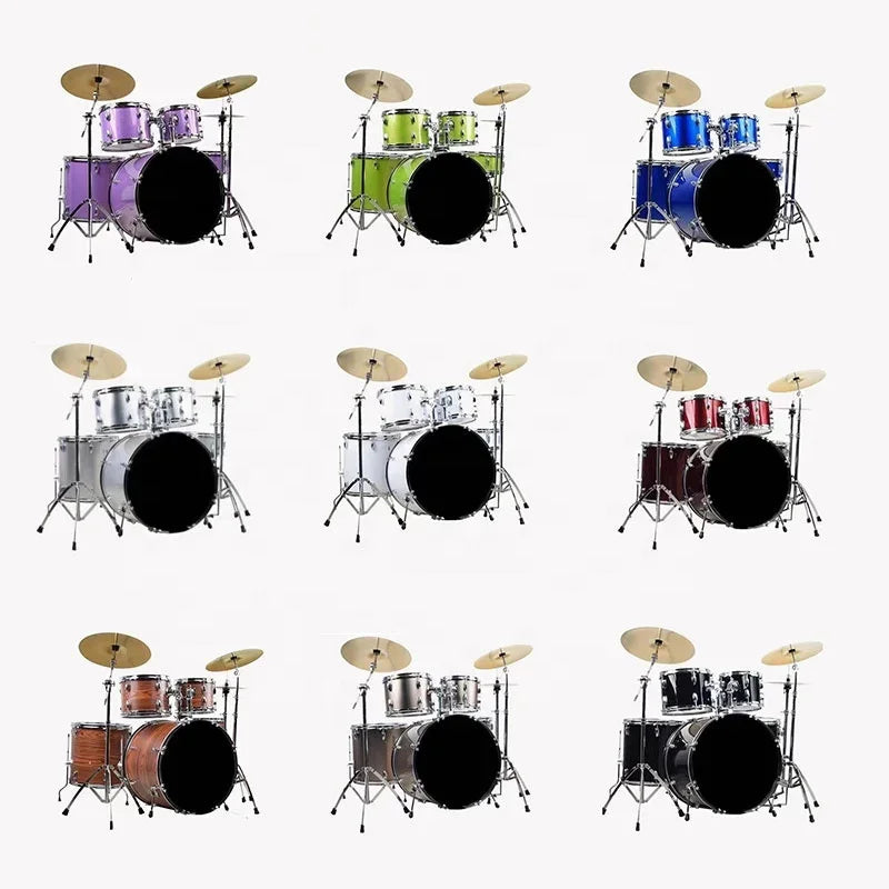 DD05BL Professional Jazz Drum Set - High-Quality Acoustic Birch Wood Drum Kit with Cowhide Drum Heads for Adults and Kids - Premium drum kit from Lizard Vigilante - Just $777.77! Shop now at Lizard Vigilante