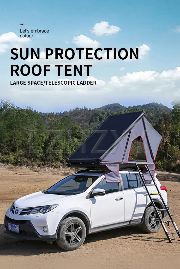 Hot Selling Cheap Traveling Waterproof Hard Shell Camp Outdoor Car Roof Top Tent with Aluminum Frame