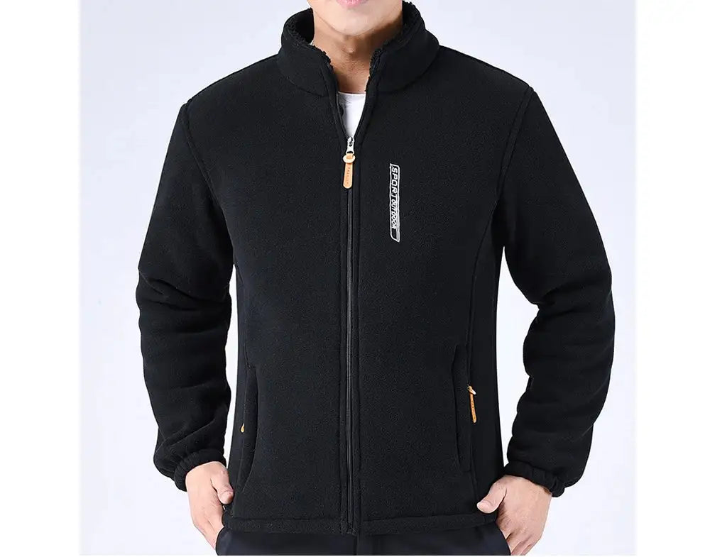 DIMUSI Winter Men's Polartec Jackets Casual Male Outwear Velvet Windbreaker Jackets Mens Soft Fleece Warm Jackets Brand Clothing