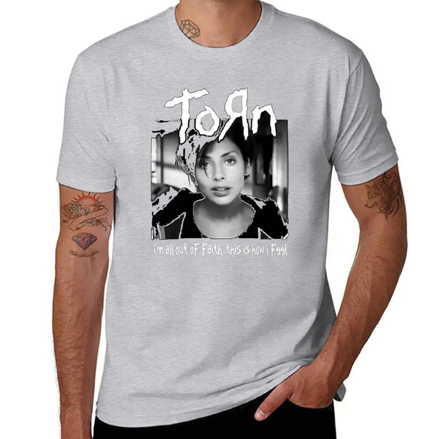 Natalie Imbruglia: KORN Torn T-Shirt - Premium t-shirt from Lizard Vigilante - Just $27.88! Shop now at Lizard Vigilante