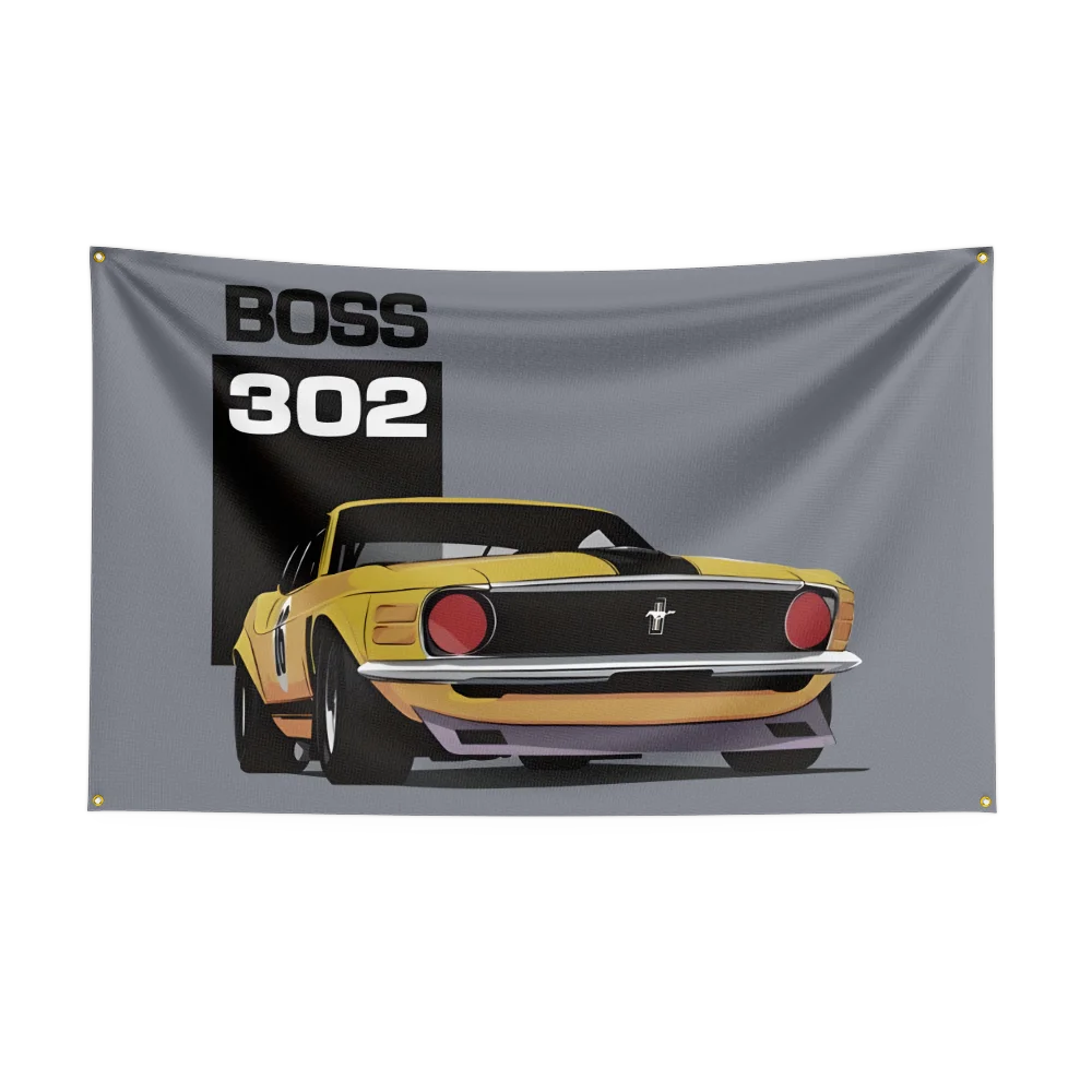 Retro American Muscle Racing Car Flag - Polyester Printed Decoration Banner Tapestry - Premium flag from Lizard Vigilante - Just $15.99! Shop now at Lizard Vigilante