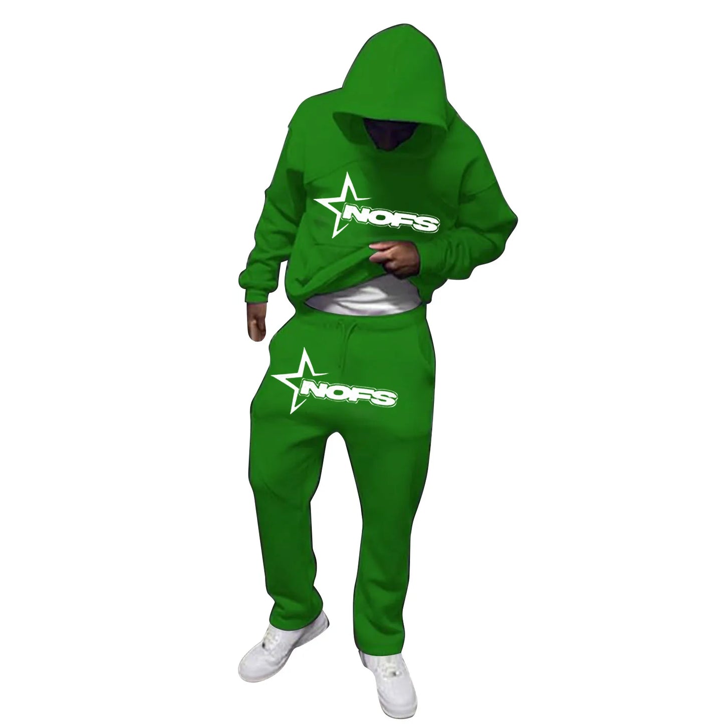 Unisex Loose Fit Hip Hop Hoodie and Sweatpants Set – Trendy Skateboard Streetwear for Autumn & Winter - Premium hoodie set from Lizard Vigilante - Just $38.88! Shop now at Lizard Vigilante