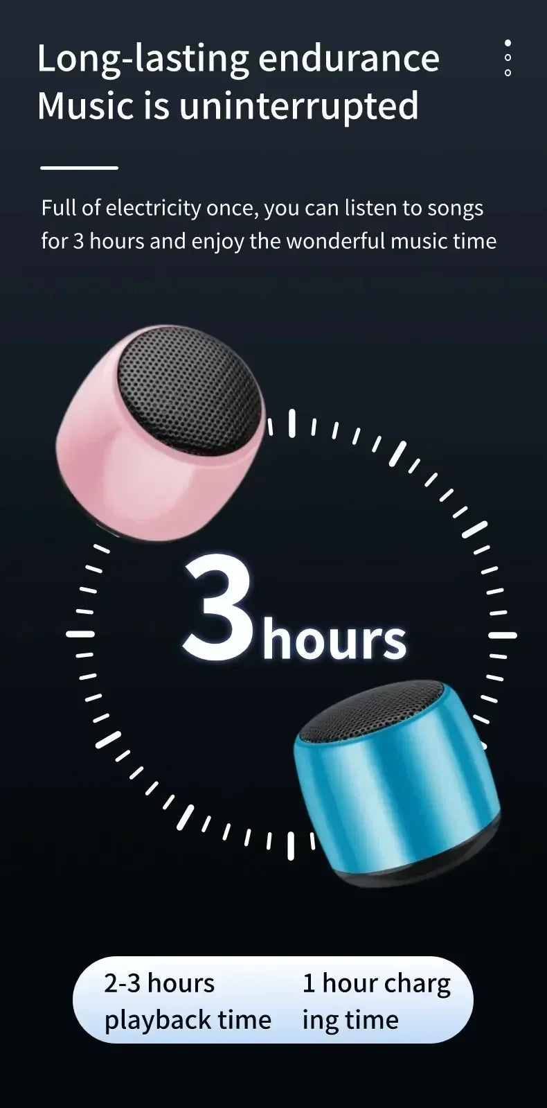 Mini Bluetooth Speaker HD Sound with Bass Smallest Wireless Speaker for Phone PC Tablet with Selfie Button Call Function Cute