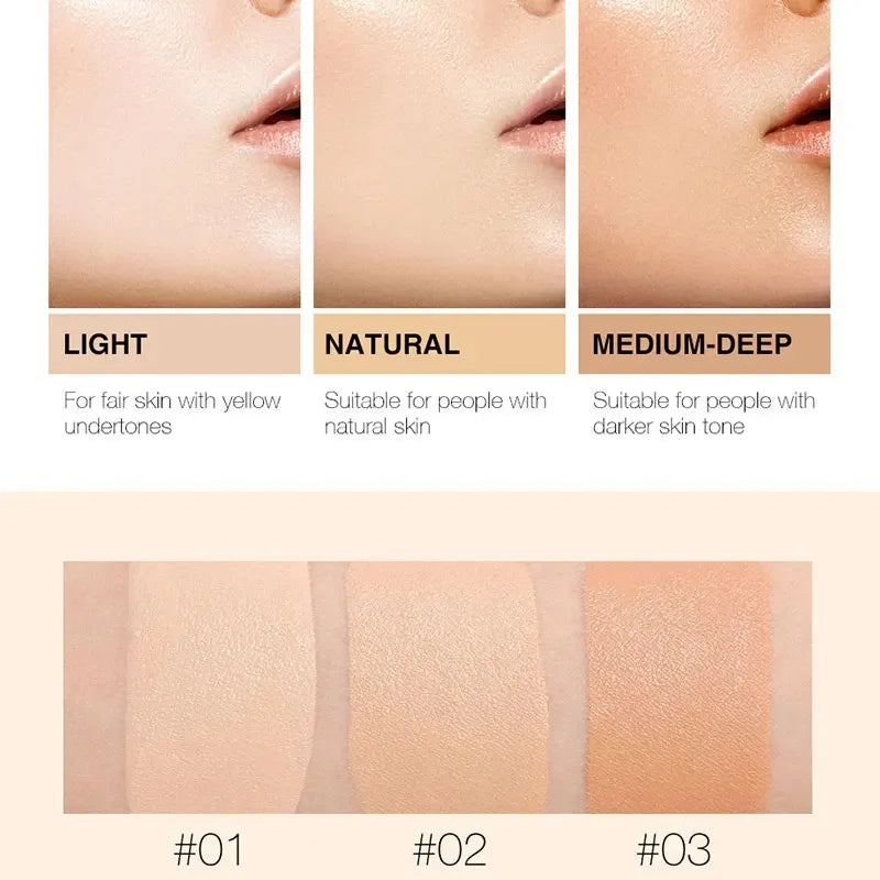 Liquid Foundation Naturally Covers Flaws Without Sticking Powder, Plain Face Cream, Transparent Foundation, Conceals Blemishes