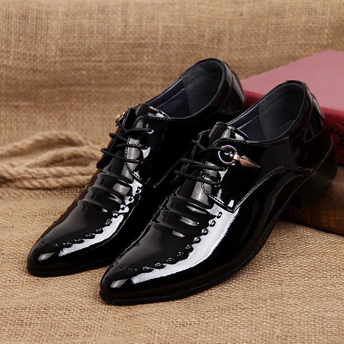 Fashionable Men's Pointed Toe Leather Casual Shoes – Trendy Business and Driving Style, Comfortable & Waterproof - Premium shoes from Lizard Vigilante - Just $41.08! Shop now at Lizard Vigilante