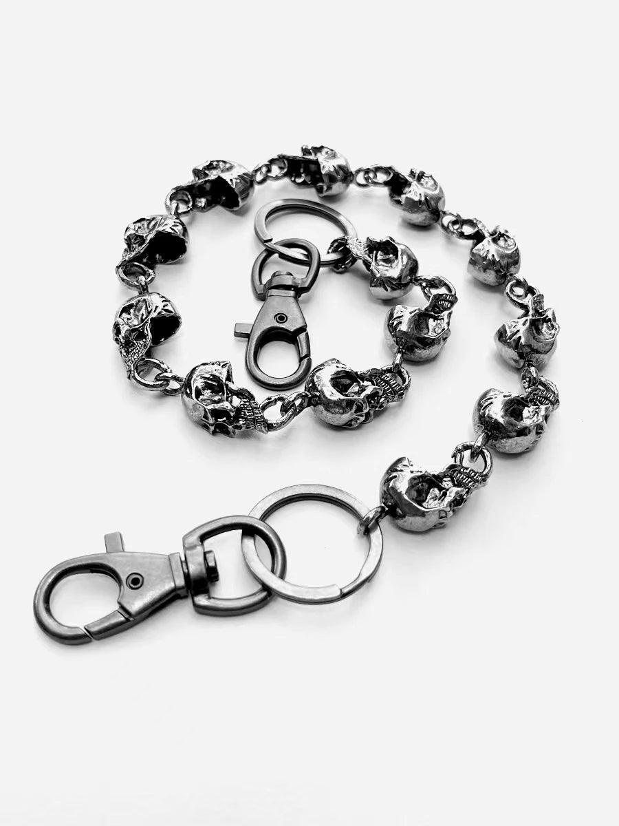 Vintage Punk Skull Pants Chain Heavy Waist Chain Men Cool Jeans Chain Keychain Wallet Chain Gothic Biker Fashion Accessories - Lizard Vigilante