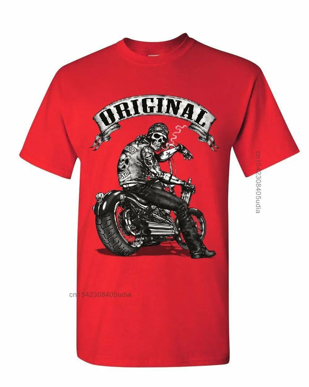 Original Biker Skull Ride Or Die T-Shirts Motorcycle Summer Design T Shirt - Lizard Vigilante