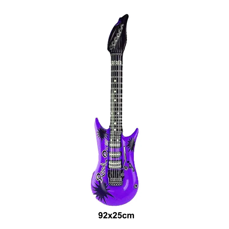 35inch Inflatable Guitar Inflatable Rock 'N Roll Electric Guitar for 80s 90s Themed Party Adults Kids Music Birthday Party - Premium balloon from Lizard Vigilante - Just $8.98! Shop now at Lizard Vigilante