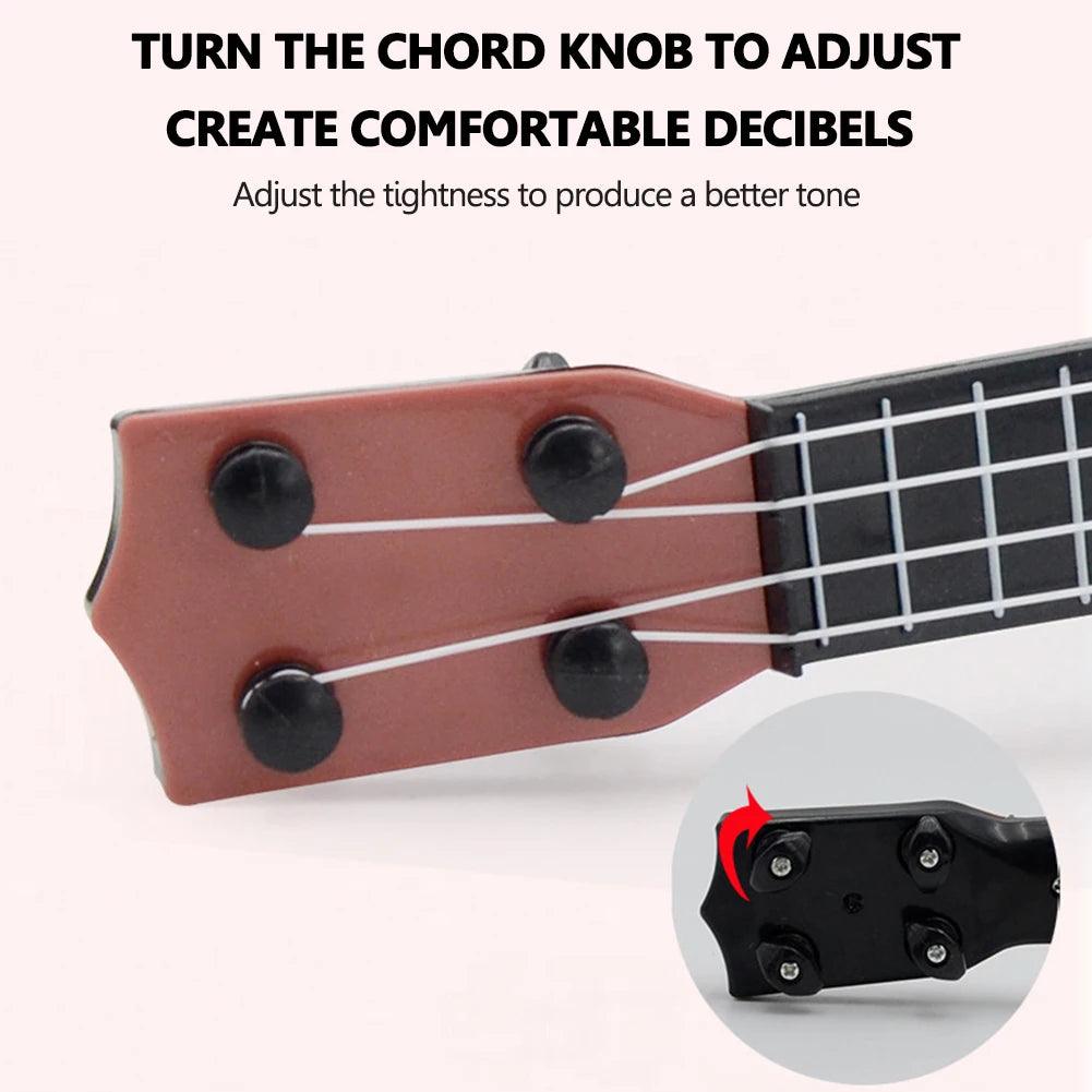 Soprano Ukulele 4 Strings Beginners Children Learning Guitar Musical Instruments Kids Classical String Instrument Party Supplies - Lizard Vigilante