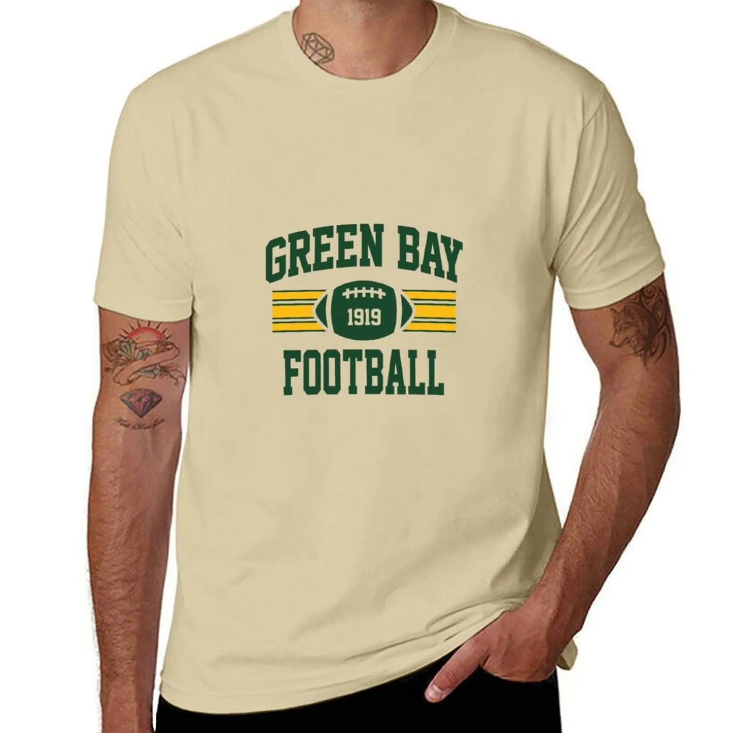 Vintage Green Bay Football Pullover T-Shirt - Athletic Fan Gift - Premium T-Shirt from dsers - Just $24.88! Shop now at Lizard Vigilante