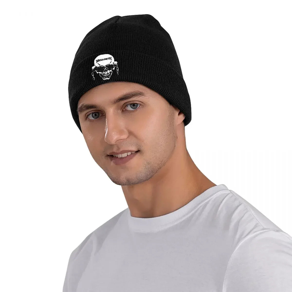 Megadeth Rock Metal Knit Beanie – Unisex Acrylic Winter Hat, Warm and Stylish Hip Hop Cap - Premium beanie from Lizard Vigilante - Just $22.88! Shop now at Lizard Vigilante