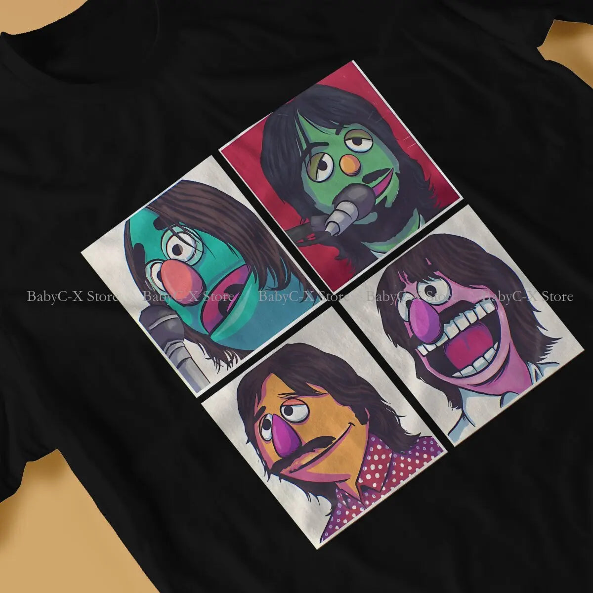 Muppet Muppet Fashion TShirts The Beatle Band Male Harajuku Tops T Shirt O Neck - Premium T-Shirt from Lizard Vigilante - Just $23.99! Shop now at Lizard Vigilante