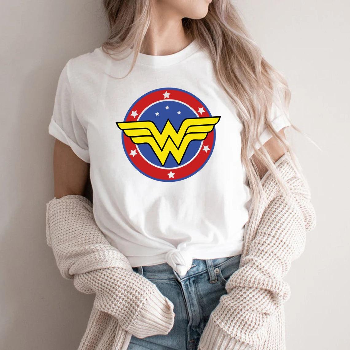 Wonder Female T-Shirt Mother's Day Gift T Shirt Feminist Shirt Girl Power Tshirt Superhero Mama Tee Wonder Mom Woman Graphic Tee - Lizard Vigilante