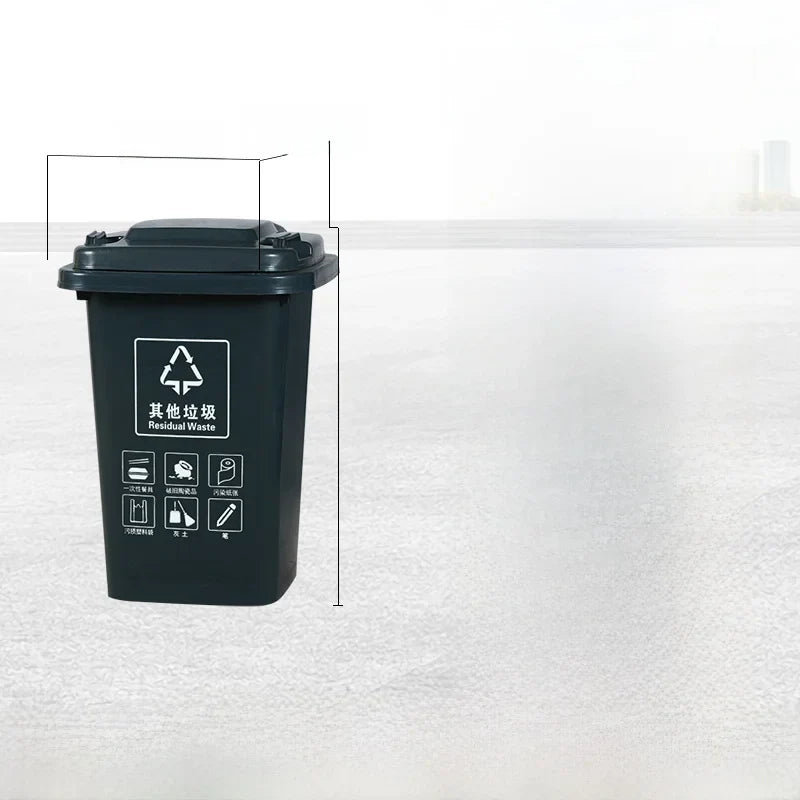 Large Capaci Outdoor Kitchen Waste Bin 240L with Wheels for ering Commercial Use Big Size Tra Can Recycling Bin