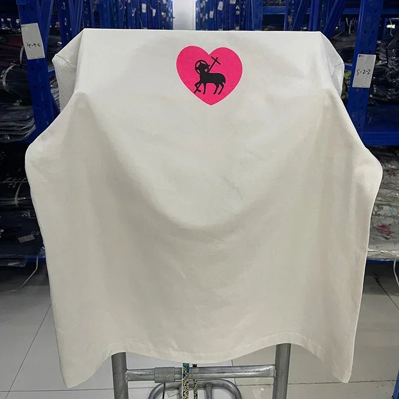 Men Women High Street Vintage Washed Black T-Shirt Top Quality Cototn TEE 3D Cracked Letters Logo Print Saint T Shirt With Tags - Premium  from Lizard Vigilante - Just $64.99! Shop now at Lizard Vigilante